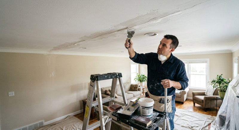 Ceiling Crack Repair in Kansas City, KS