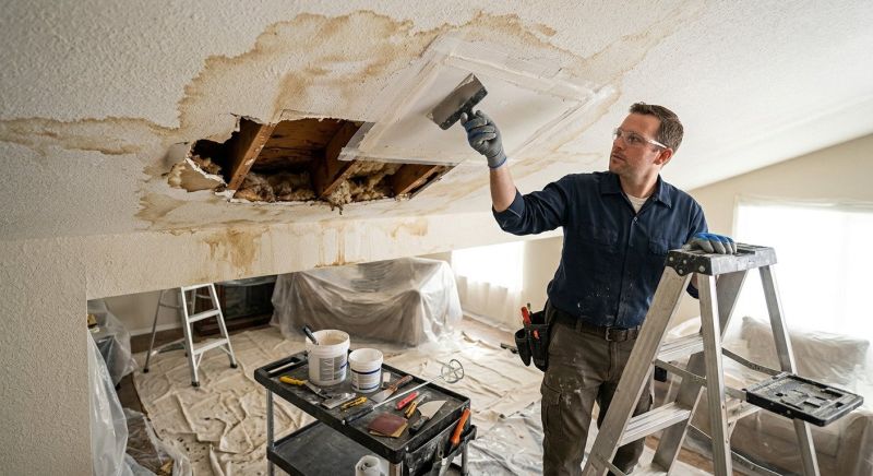 Ceiling Water Damage Repair in Wilmington, NC