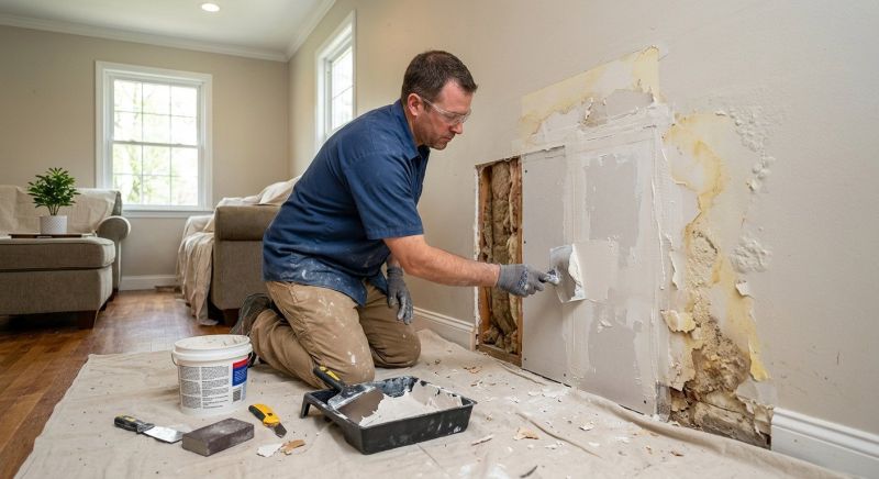 Drywall Water Damage Repair in Kansas City, KS